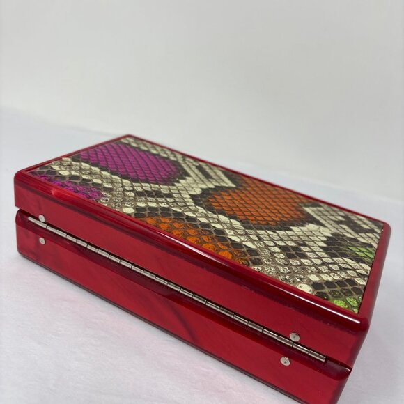 Edie parker jean panel python box clutch - Picture 2 of 4